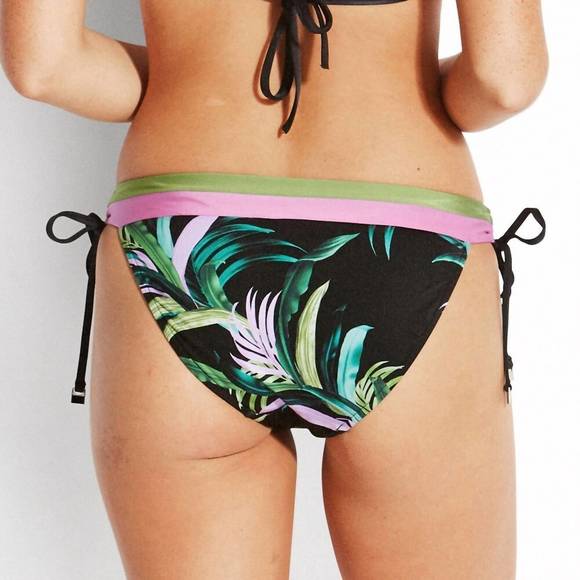 NEW SEAFOLLY las palmas banded tie hipster in black - Picture 3 of 3